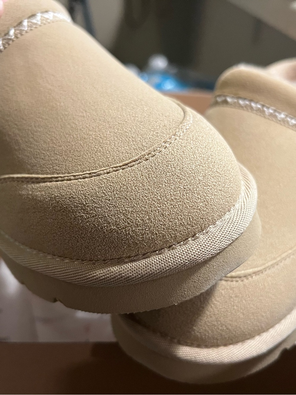 PatPat Kids Beige Slip-On Suede-Style Slippers  Kids 6